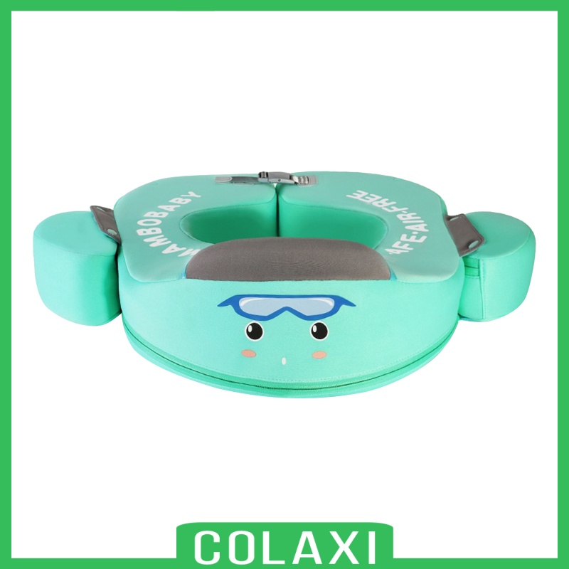 [COLAXI]Pool Trainer Baby Infant Waist Float Swim Ring Non-inflatable Floats Blue