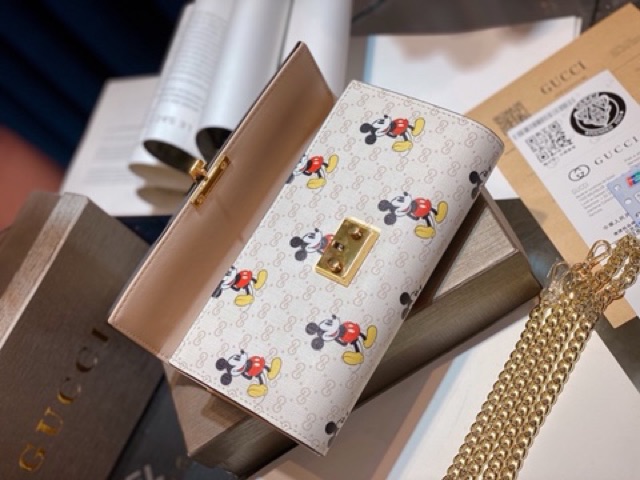 Túi Clutch nữ guc ci mickey hàng đẹp (chat trước check size)
