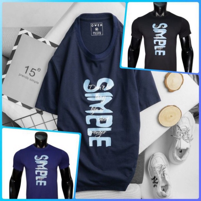 Áo Thun Nam Tay Lỡ Cotton Vải Mát Lạnh Giá Rẻ, Áo Phông Tee Basic Trắng Đen Kiểu Hàn Quốc | A01 -138 King.Shop.90 | BigBuy360 - bigbuy360.vn