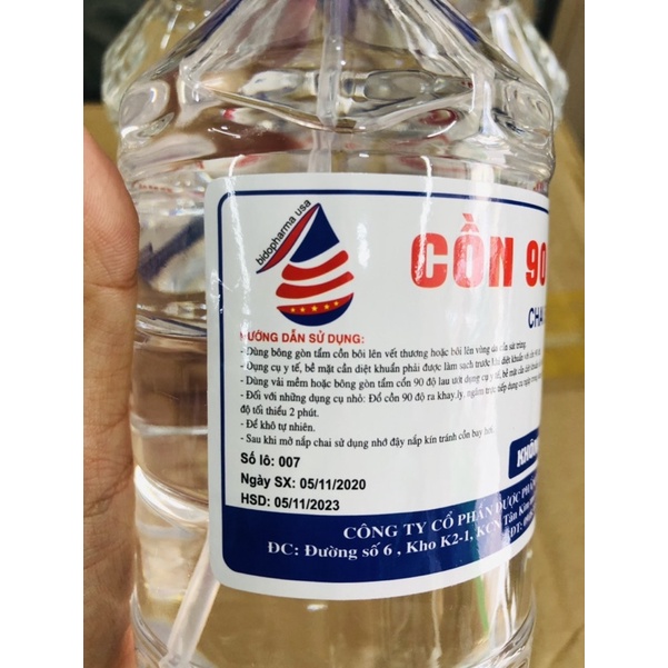 Cồn 90 Độ Sát Khuẩn 500ml Có Vòi Xịt Tiện Lợi