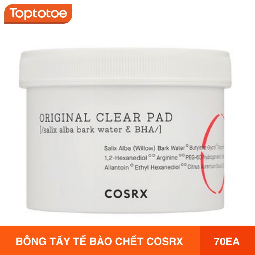 Bông Tẩy Da Chết Cosrx One-Step Original Clear Pad 70 Sheets