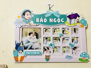Khung ảnh 12 tháng cho bé