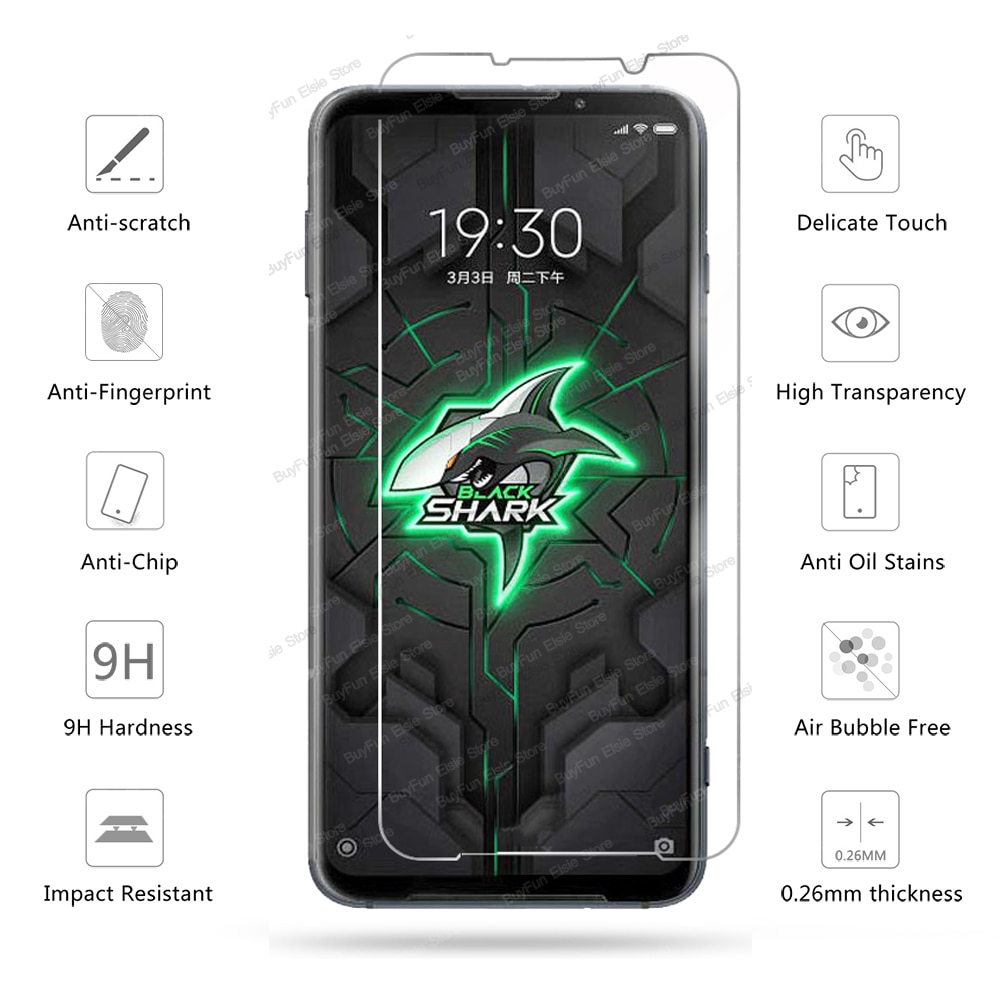 KHO SN SÀNG  Set 2 kính cường lực bảo vệ màn hình điện thoại cho Xiaomi Black Shark 3 2 Pro Xiaomi Blackhark 3 2 Pro 3pro 2pro