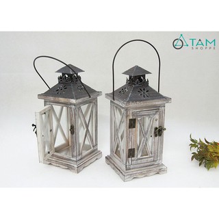 Đèn nến nhà gỗ cổ điển số 24 TAN