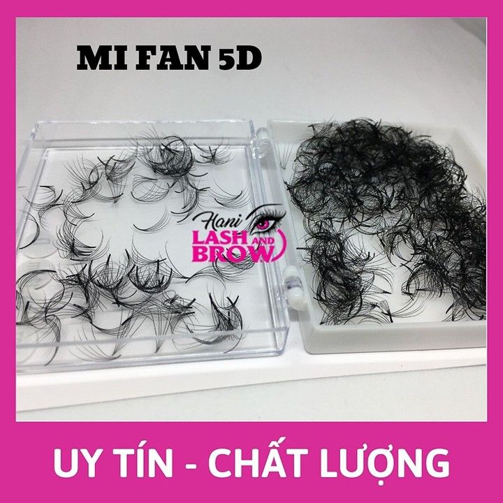 Mi fan 5D LMF Hani mềm mịn- Lông Mi Fan Tay Sẵn chân keo nhỏ