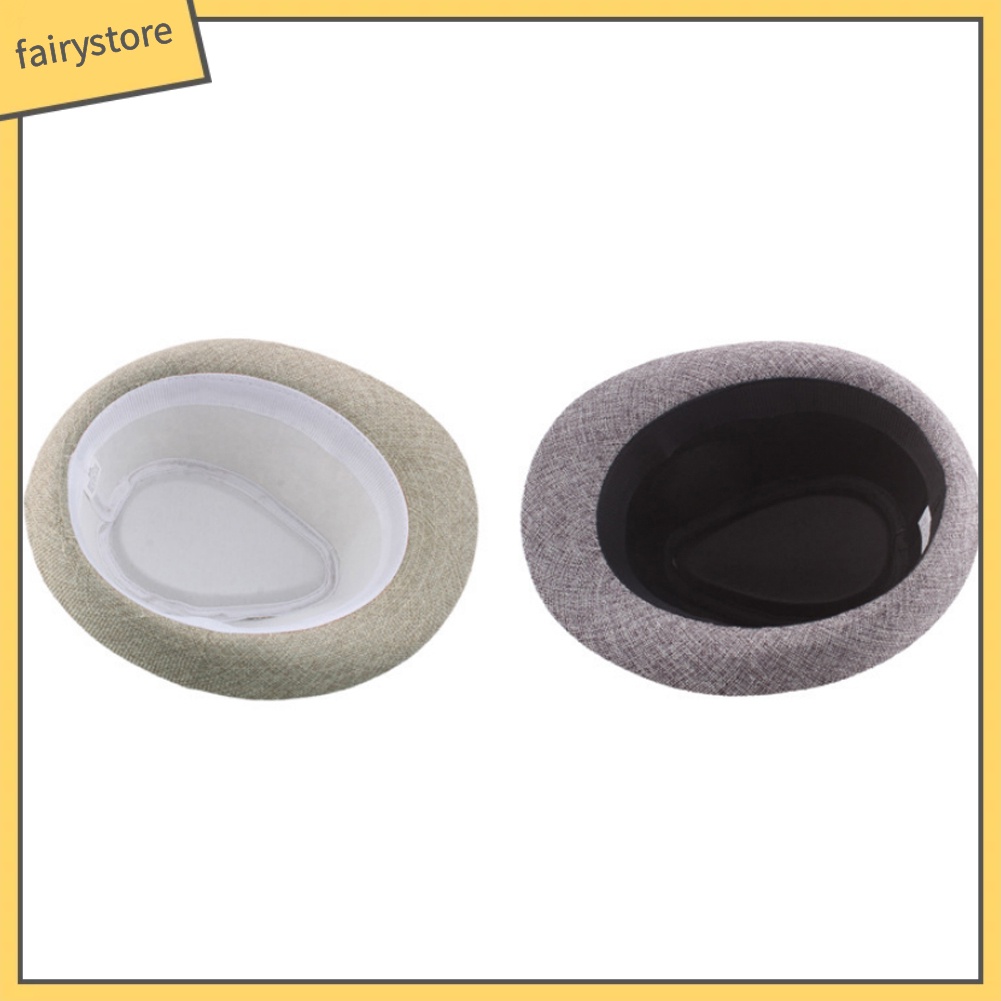 Mũ rộng vành màu trơn thanh lịch cho nam