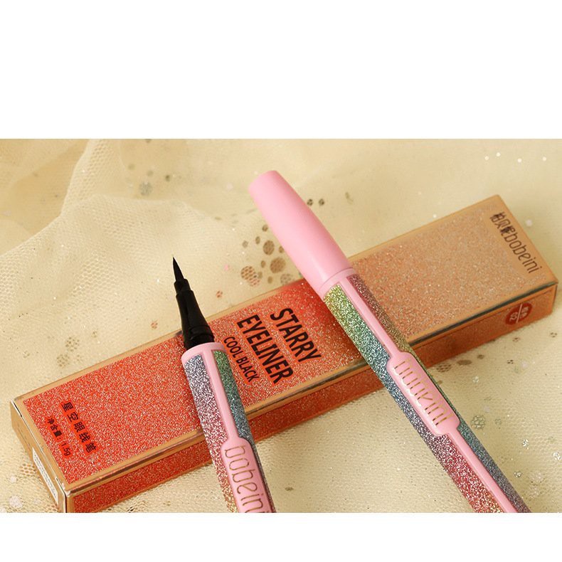 Bút kẻ mắt Bobeini dạng nước vỏ cầu vồng kim tuyến - Kẻ đầu mảnh sắc nét lâu trôi