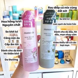 NƯỚC HOA HỒNG MAMONDE ĐỦ 5 VỊ