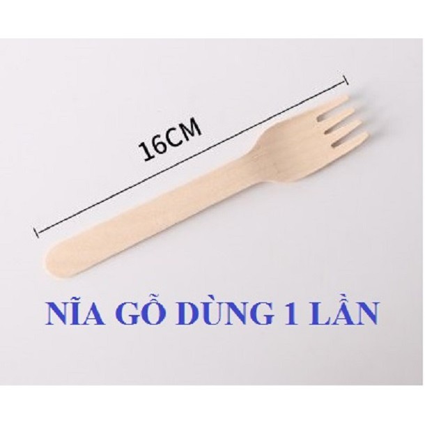 SET 50 NĨA GỖ DÙNG 1 LẦN 16CM