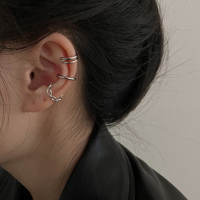 Khuyên Kẹp Vành Tai Không Cần Xỏ Lỗ Thiết Kế Mới 2022