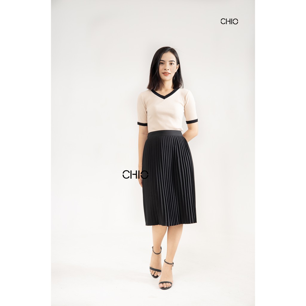 Chân váy xếp ly 2 lớp CHIO chất liệu cao cấp không nhăn không ra màu không xù lông đủ size | BigBuy360 - bigbuy360.vn