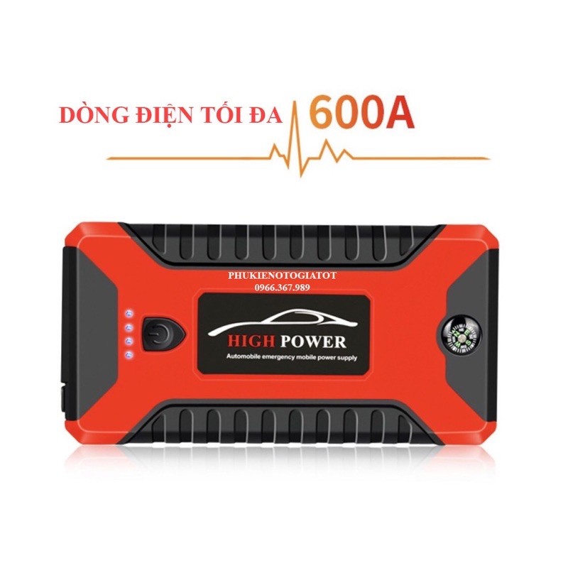 siêu phẩm Bộ kích nổ - Bộ kích nguồn ô tô High Power 20000 mAh kiêm sạc dự