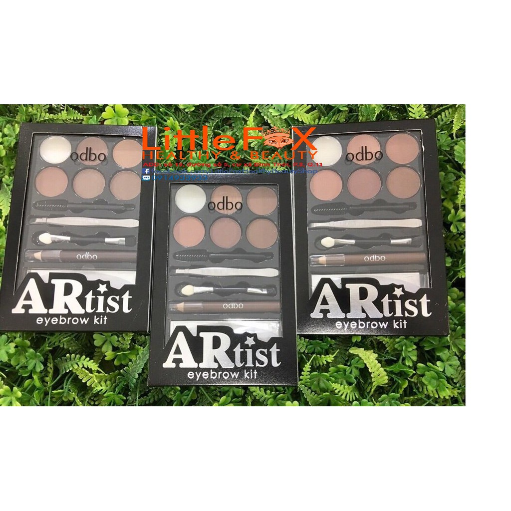 Bộ kit makeup chân mày Odbo