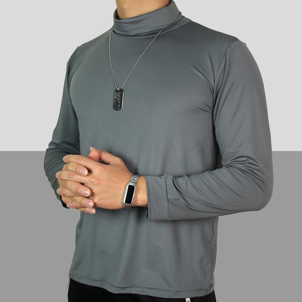 Áo thun cao cổ giữ nhiệt nam nữ cổ 6 cm chất cotton co dãn 4 chiều đanh mịn Freesize 45-95kg - Hàng cao cấp | BigBuy360 - bigbuy360.vn