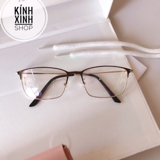 Kính gọng Mắt vuông Kim loại tăm mảnh KOREA - MVTM1