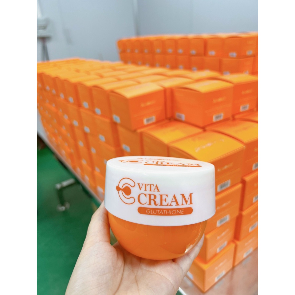 Kem Dưỡng Trắng Da Body Vita Cream Glutathione Almonds CHÍNH HÃNG