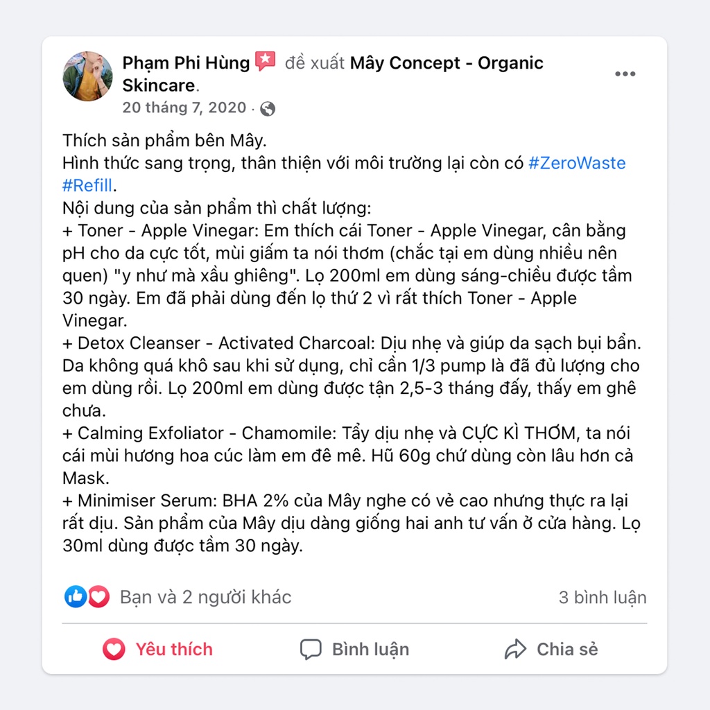 Tẩy tế bào chết hoa cúc Mây Concept - Calming Exfoliator 60g | BigBuy360 - bigbuy360.vn