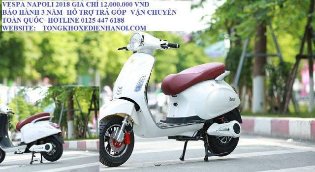 Xe máy điện vespa napoli 2018 đủ màu bảo hành 3 năm