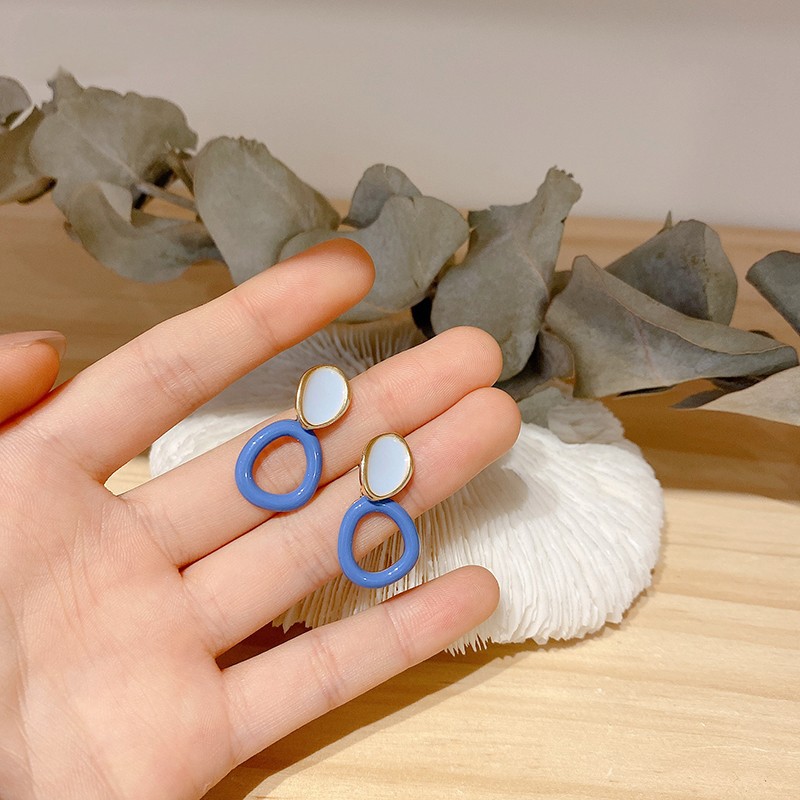 Bông tai tròn thời trang phong cách Hàn Quốc dành cho nữ