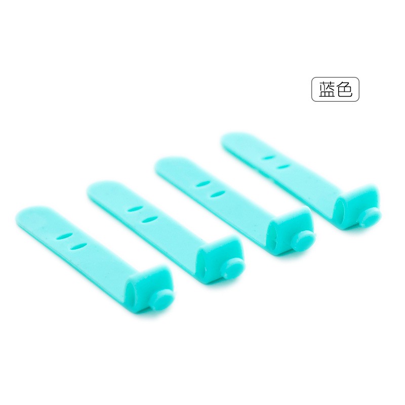 Gói 4 dây Silicone quấn gọn Tai Nghe, Cáp Sạc, Dây Điện Chống Đứt Gãy KN STORE