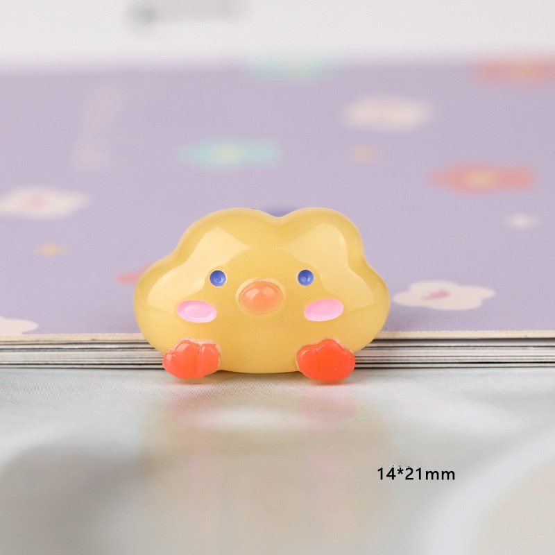 Bộ 10 Kẹp Tóc Bằng Nhựa Trong Suốt Hình Trăng Sao Đám Mây Cho Trang Trí Điện Thoại