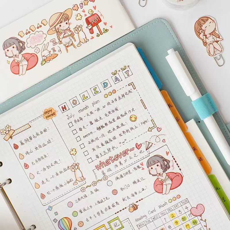 Cuộn Băng Keo Nhỏ Dán Sổ Tay Mochi sticker tên bé sticker