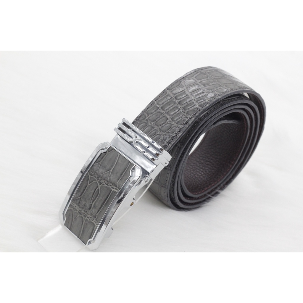 Thắt Lưng Da Cá Sấu Bản Liền Không Nối 4.0cm Songhan Leather MB89, Dây Lưng Mặt Khóa Tì Cao Cấp, Bảo Hành 12 Tháng