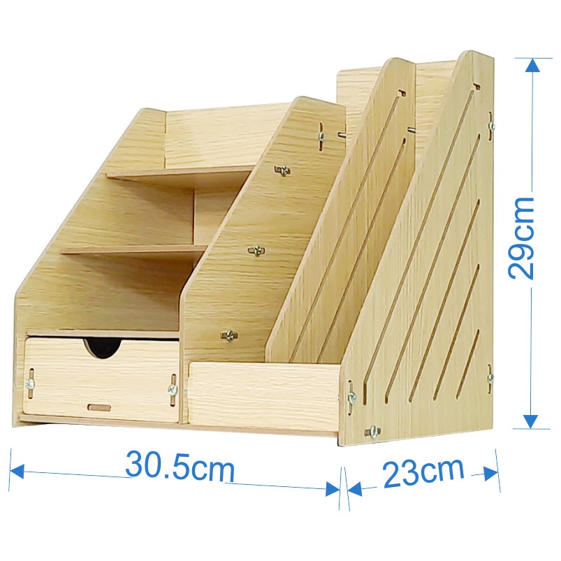 Kệ tài liệu văn phòng mini KS04 có hộc kéo