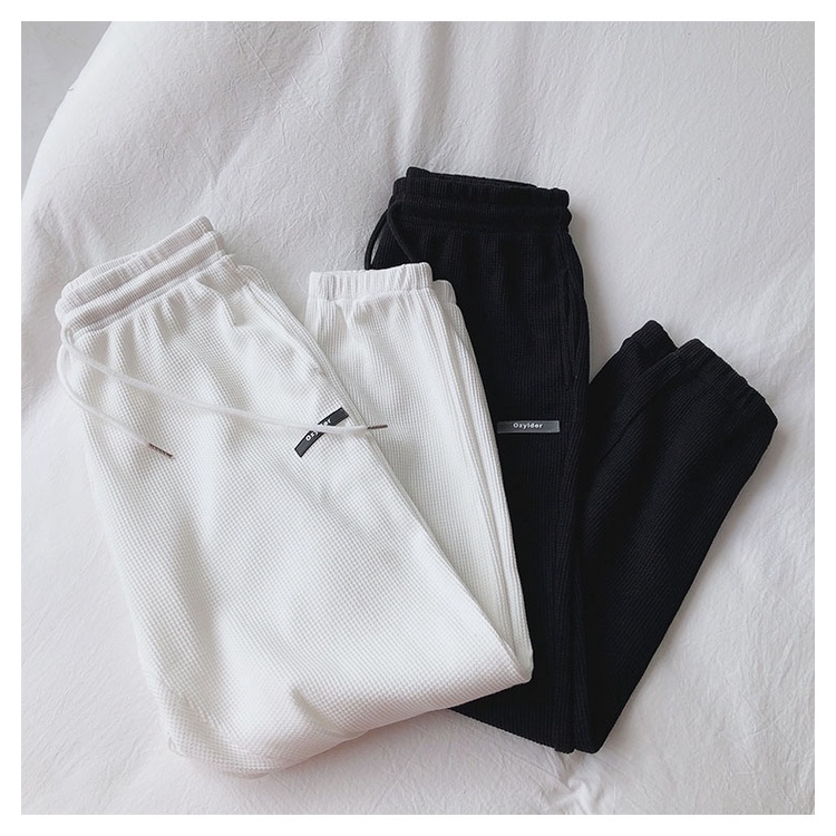 NRVP Quần Thể Thao Nữ Ống Rộng Phong Cách Đường Phố Hàn Quốc Mới