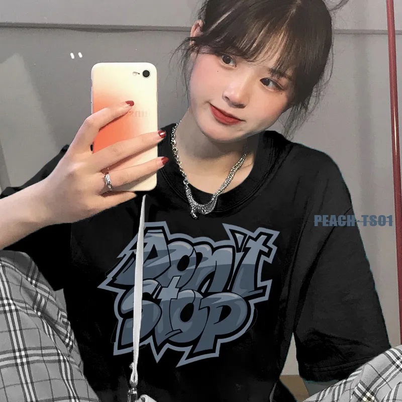 NRVP Áo Thun 100% Cotton Dáng Rộng Thời Trang Hàn Quốc Cho Nữ