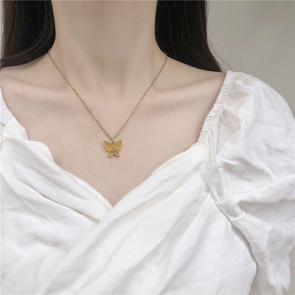 Dây Chuyền Mặt Bướm Thiết Kế Đơn Giản Xinh Xắn Cho Nữ
