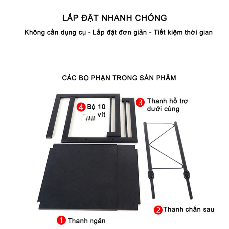 Kệ đựng gia vị nhà bếp 2 tầng, kệ đựng đồ dùng nhà bếp điều chỉnh kích thước tiện lợi nhiều màu