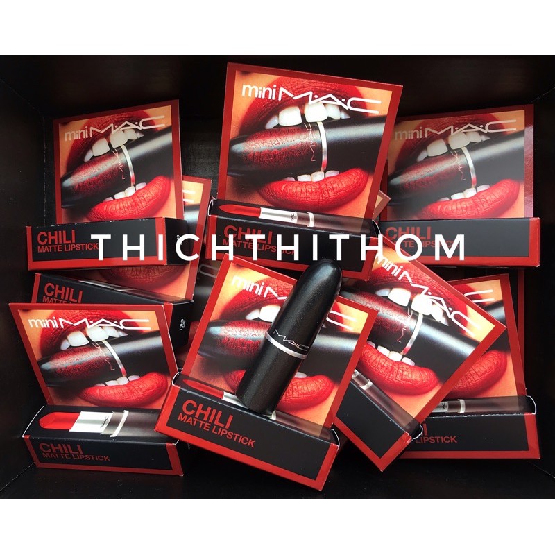 [CÓ BILL] Son Thỏi MAC mini - Chili / Ruby Woo