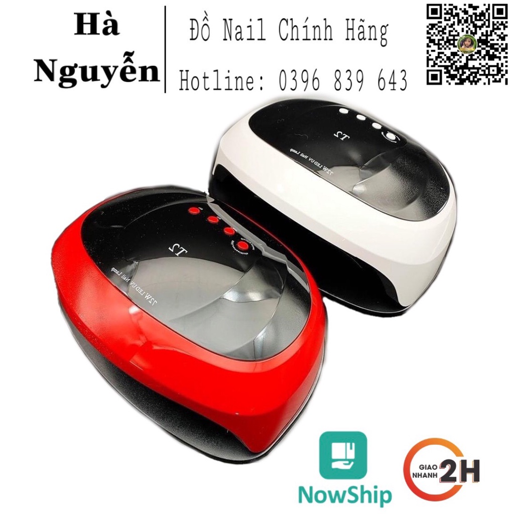 [HÀNG CHÍNH HÃNG] Máy Hơ Sơn Gel T2, Máy Hơ Lồng Rộng 72W Hơ Được 2 Tay 2 CHÂN