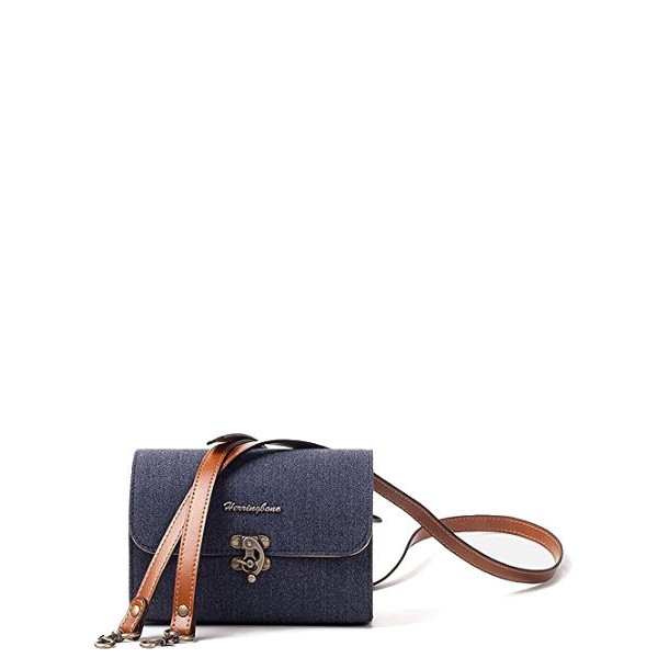 Túi xách Herringbone Tiny Mellow Canvas