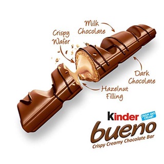 Kẹo sôcôla sữa kinder bueno kẹo hạt phỉ 43g