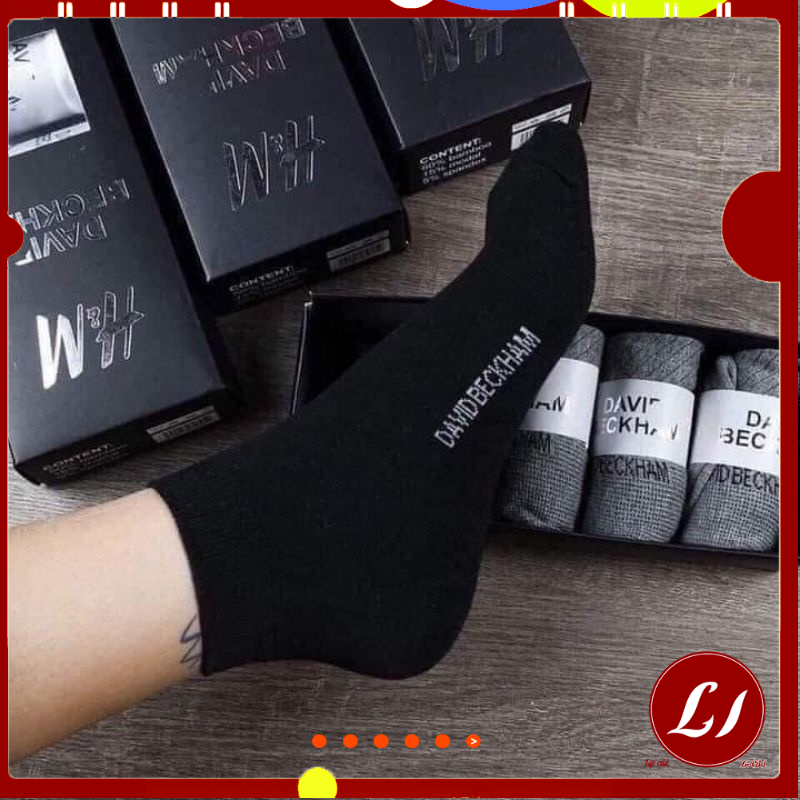 Hộp 4 đôi Tất HM DAVID cotton thoáng khí, mềm mại cho nam