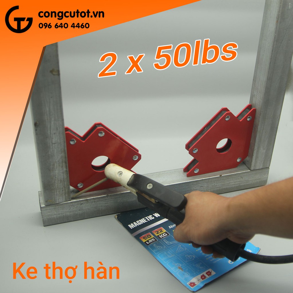 Cặp ke góc nam châm 50lbs hút 22kg