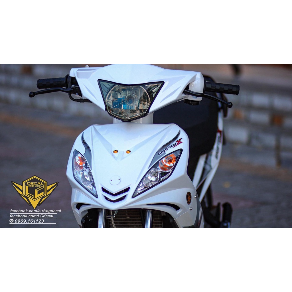 Tem rời exciter 2010 trắng lửa đen xám