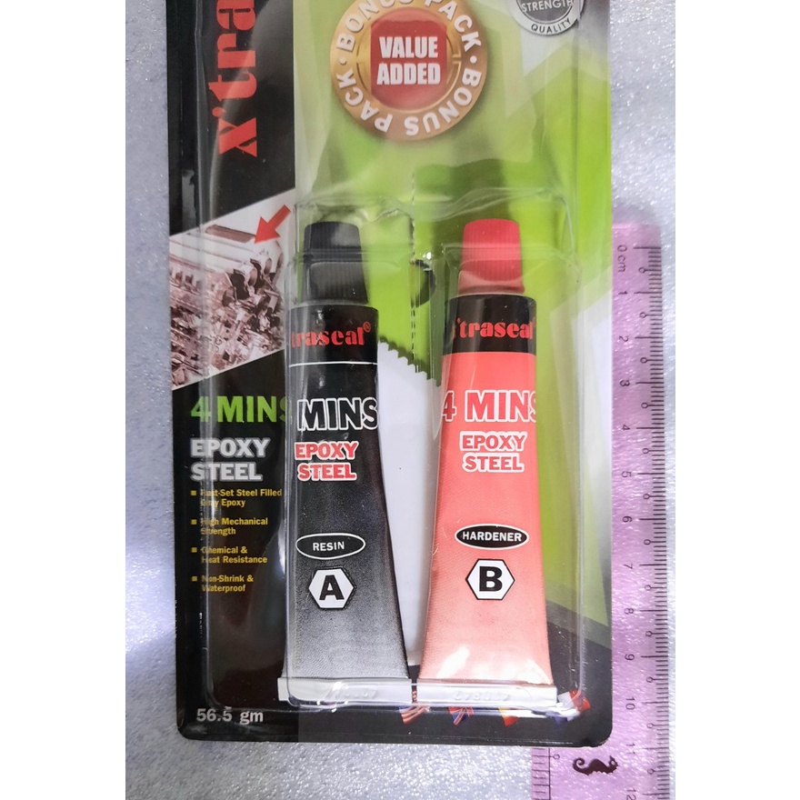 Keo Dán AB, Keo Epoxy Dán Nhựa Cứng Gỗ Đá Kim Loại, Dán Dính Cứng - XTRASEAL