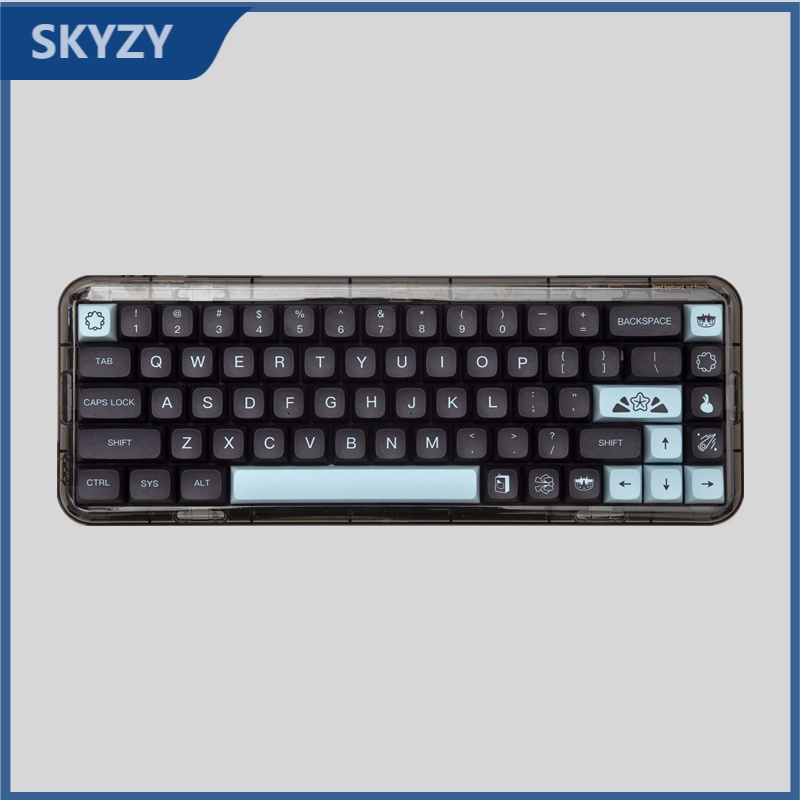 132 Key Comet Keycap XDA Hồ sơ màu đen PBT Dye Sub Bàn phím cơ học Keycap