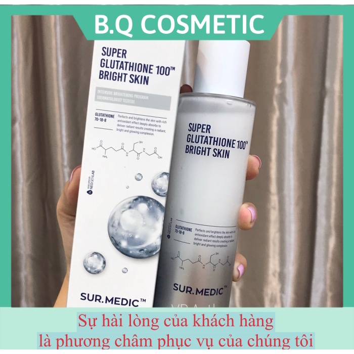 Toner Trắng Da Sur.Medic Super Glutathione 100 Bright Skin