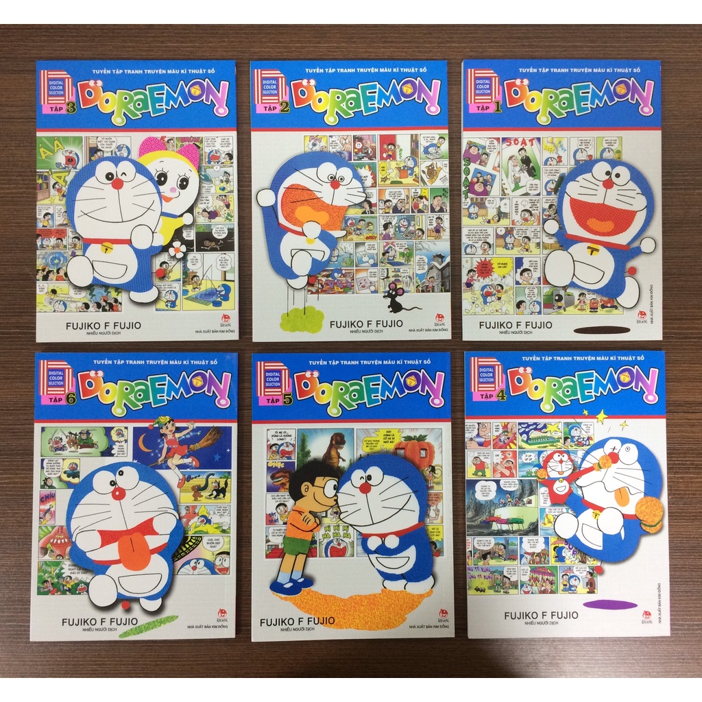 Sách - Trọn bộ Doraemon tuyển tập tranh truyện màu kĩ thuật số - Tập 1 đến 6