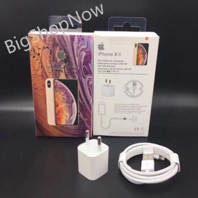 Bộ Cóc Cáp Sạc Iphone XS Full Box Có Thể Dùng Cho Iphone 6/6plus, 7/7plus, 8/8plus, X, XR