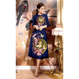 ÁO DÀI CÁCH TÂN IN HỌA TIẾT
