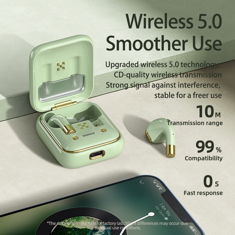 Tai nghe Bluetooth REMAX TWS-38 chính hãng khử tiếng ồn dễ thương