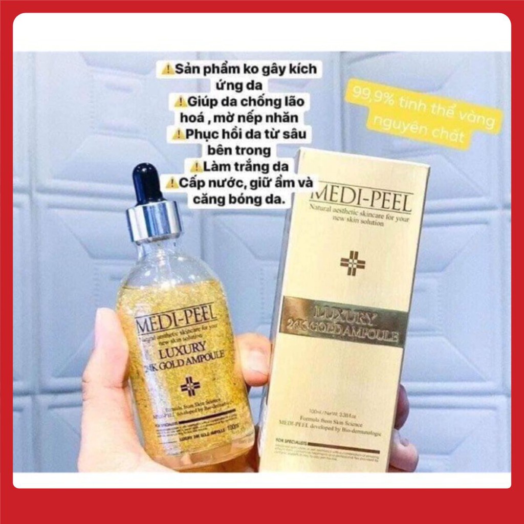 Serum tinh chất vàng 24k Gold MEDIPEEL trắng da chống lão hóa căng bóng da Hàn Quốc 100ml
