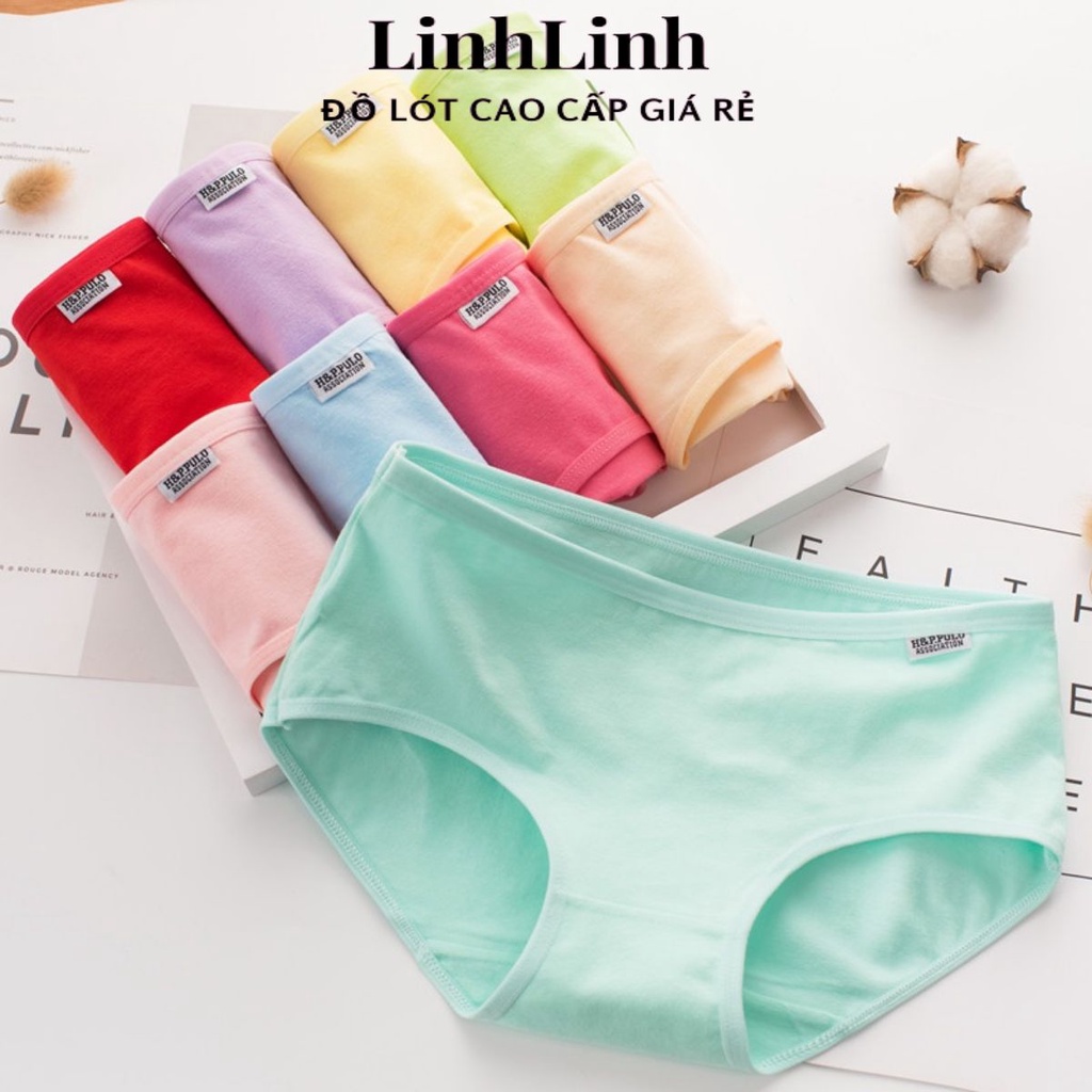 Quần Lót Nữ Cotton ⭐FREESHIP⭐ Quần Lót Nữ Cao Cấp Chất Mát Mịn Không Cộm Linhlinh Boutique 1678