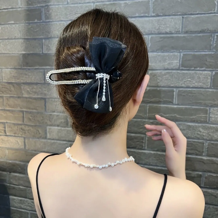 Kẹp Tóc Hình Cá Mập Đính Đá Lấp Lánh Phong Cách Hàn Quốc 2022