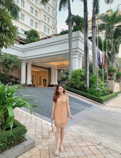 Ảnh thật - Đầm nơ tiểu thư
